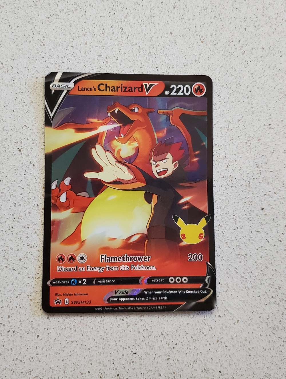 Lance's Charizard V Pokémon Card